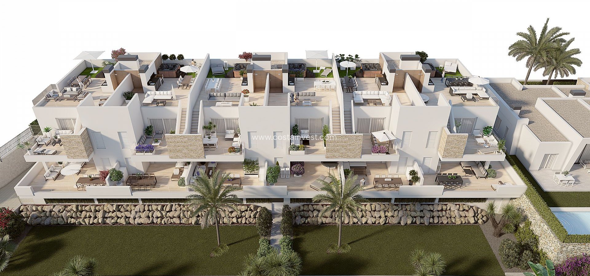 Neubau - Dachgeschosswohnung - Algorfa - La Finca Golf