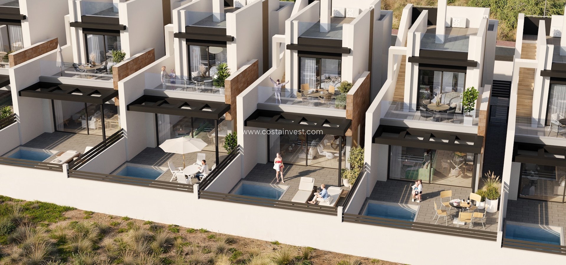 Nieuwbouw - Half vrijstaande villa - Torrevieja